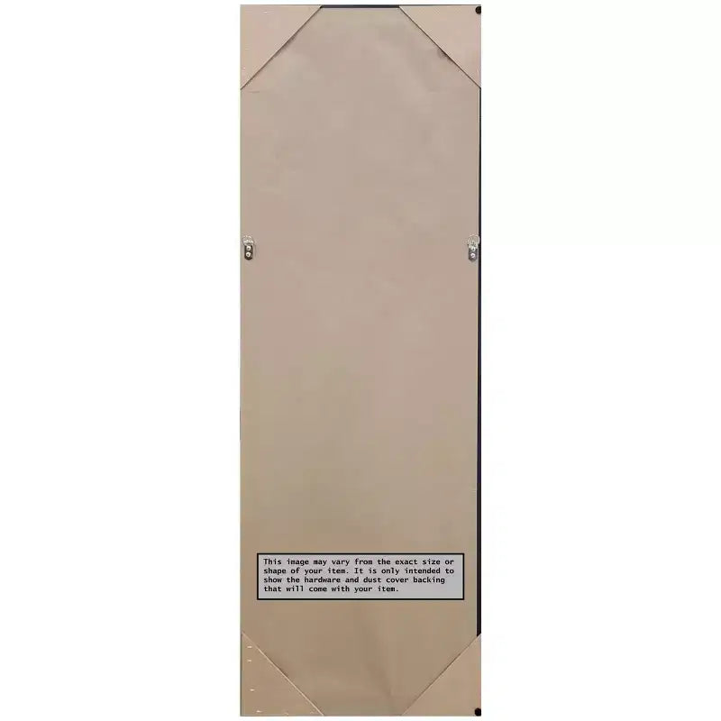 Miroir de porte pleine longueur doré mosaïque non biseauté de 18 po x 52 po - Amanti Art : à suspendre, cadre en polystyrène