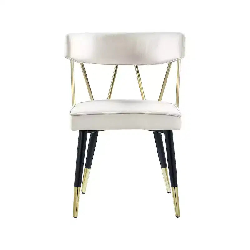 Chaises de salle à manger en velours Rheingold de Meridian Furniture, lot de 2