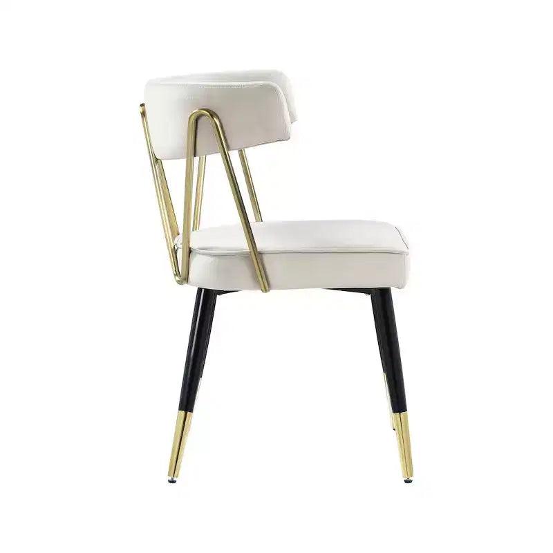Chaises de salle à manger en velours Rheingold de Meridian Furniture, lot de 2
