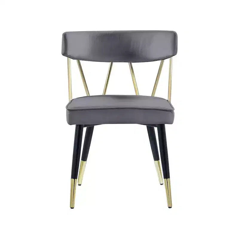 Chaises de salle à manger en velours Rheingold de Meridian Furniture, lot de 2