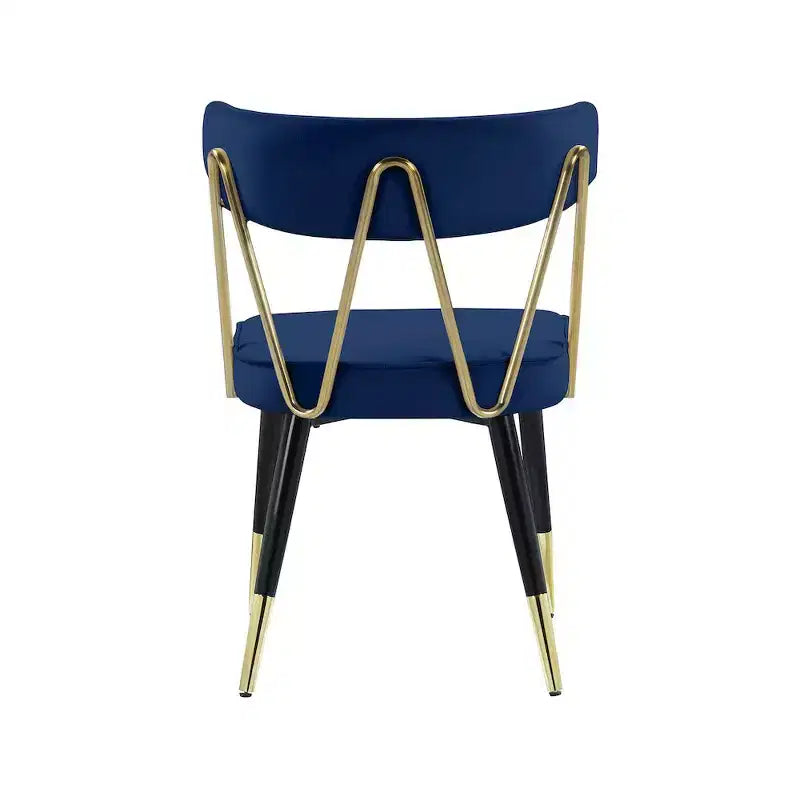 Chaises de salle à manger en velours Rheingold de Meridian Furniture, lot de 2