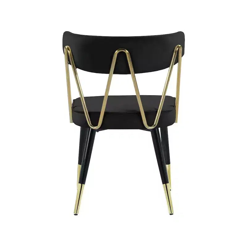 Chaises de salle à manger en velours Rheingold de Meridian Furniture, lot de 2