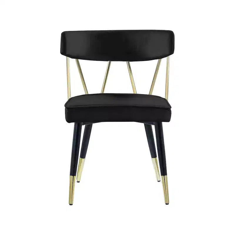 Chaises de salle à manger en velours Rheingold de Meridian Furniture, lot de 2