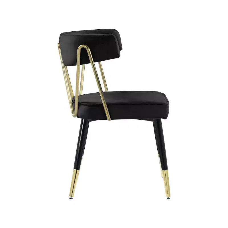 Chaises de salle à manger en velours Rheingold de Meridian Furniture, lot de 2