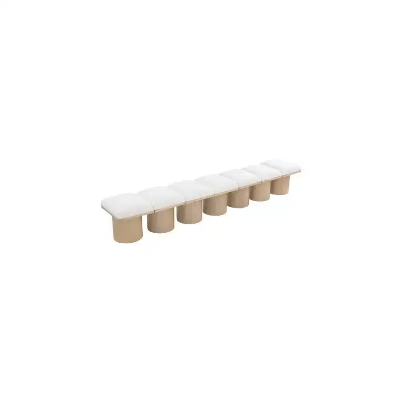 Meridian Furniture,Banc en tissu bouclé Pavilion