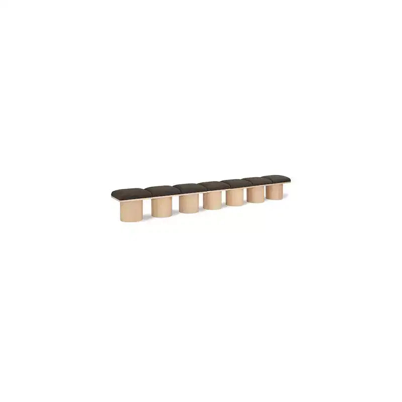 Meridian Furniture,Pavilion Boucle Fabric Bench