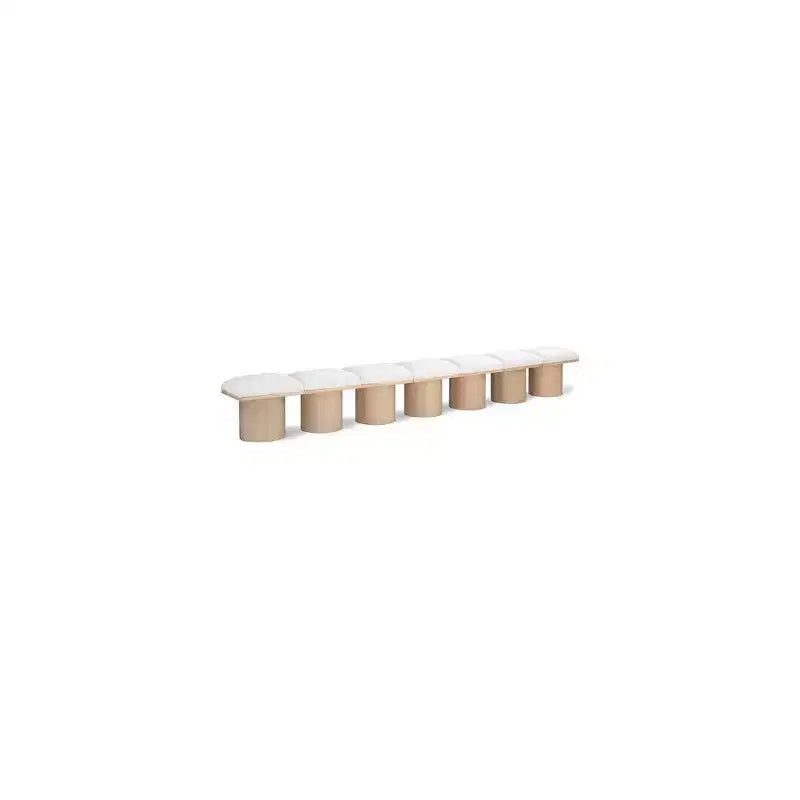 Meridian Furniture,Banc en tissu bouclé Pavilion