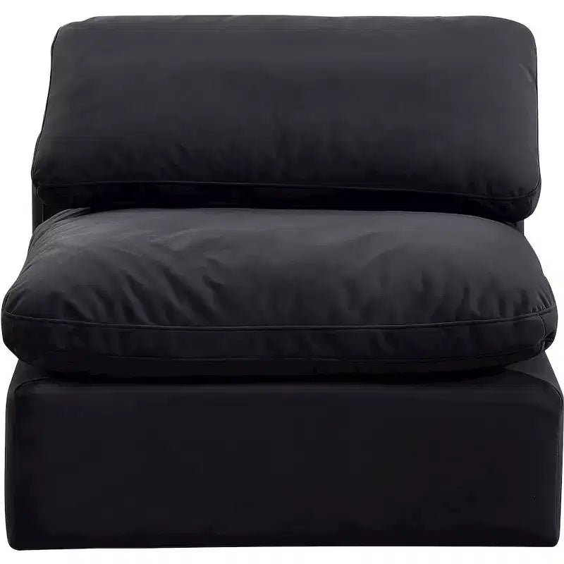 Chaise sans accoudoirs en velours Meridian Furniture Indulge