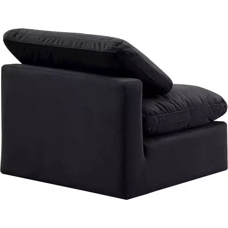 Chaise sans accoudoirs en velours Meridian Furniture Indulge