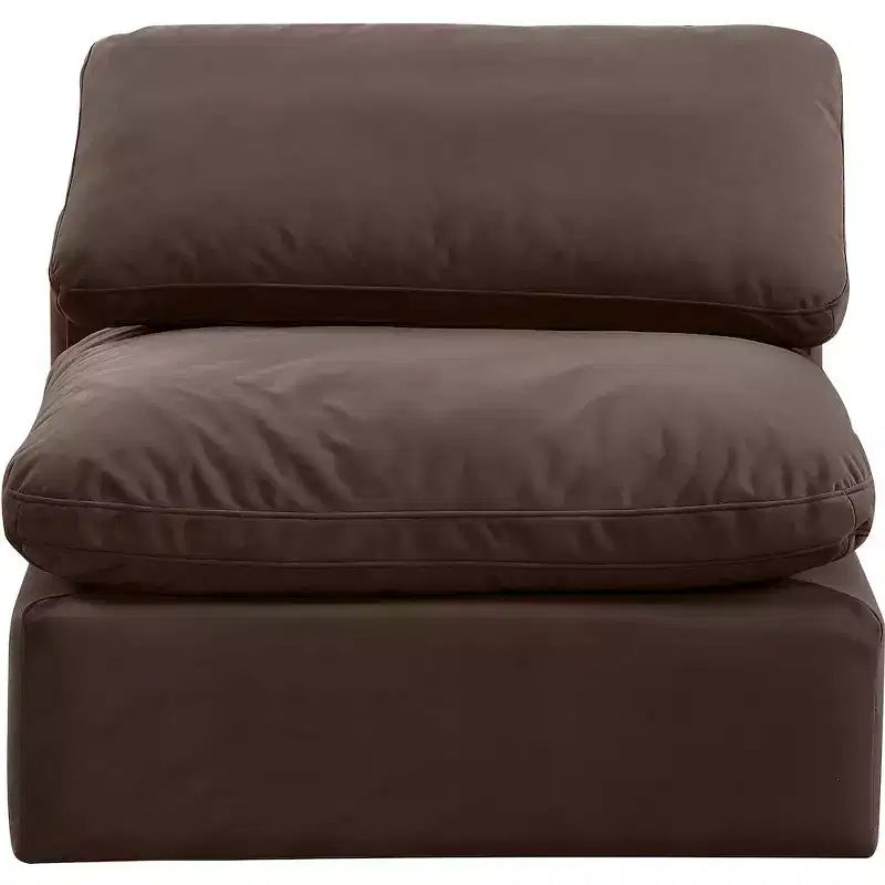 Chaise sans accoudoirs en velours Meridian Furniture Indulge