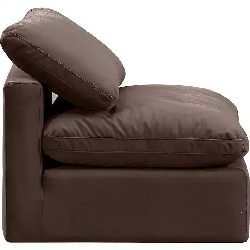Chaise sans accoudoirs en velours Meridian Furniture Indulge