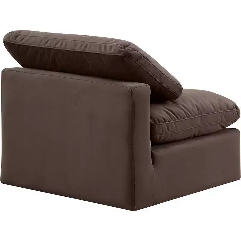 Chaise sans accoudoirs en velours Meridian Furniture Indulge