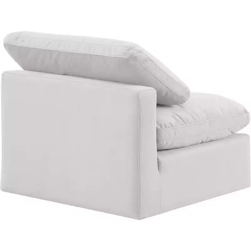 Chaise sans accoudoirs en velours Meridian Furniture Indulge