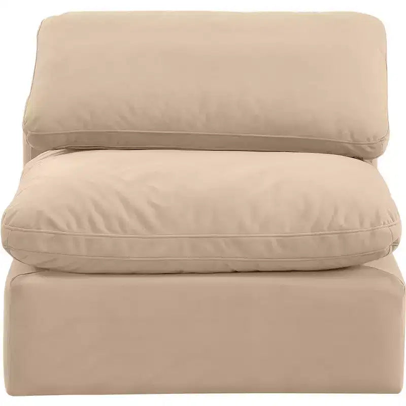 Chaise sans accoudoirs en velours Meridian Furniture Indulge
