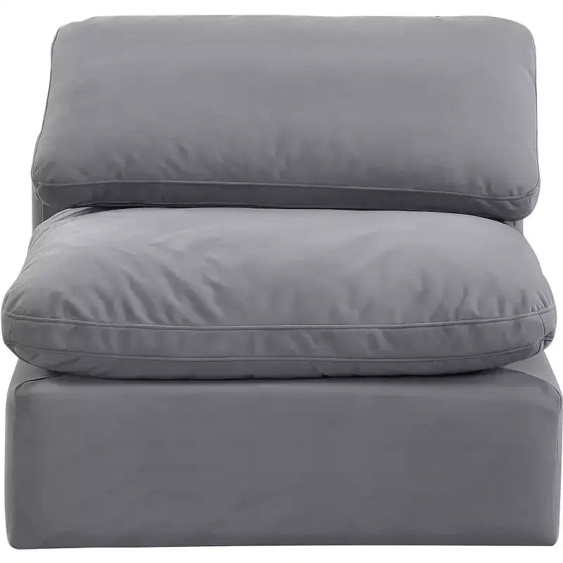 Chaise sans accoudoirs en velours Meridian Furniture Indulge