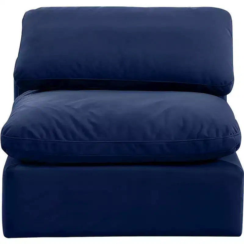 Chaise sans accoudoirs en velours Meridian Furniture Indulge