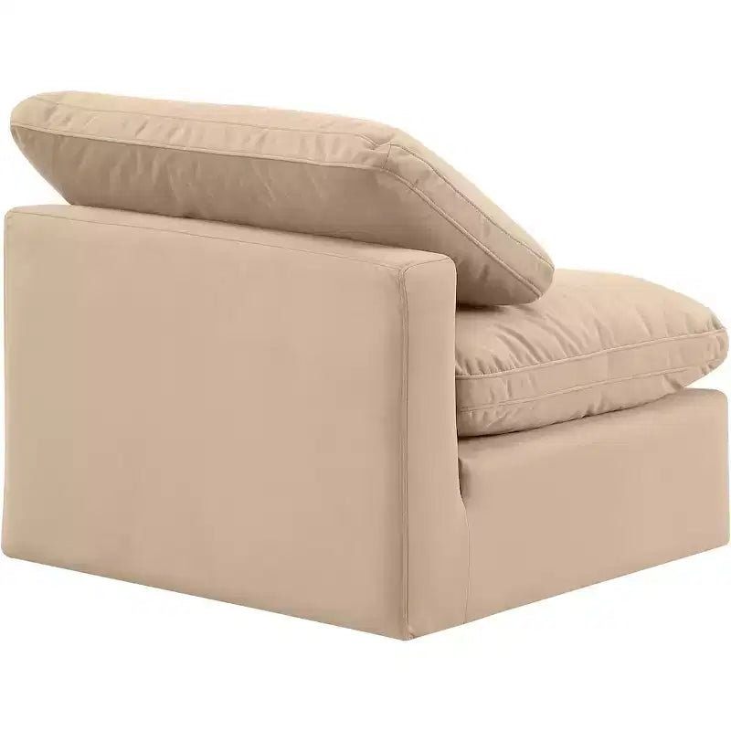 Chaise sans accoudoirs en velours Meridian Furniture Indulge