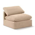 Chaise sans accoudoirs en velours Meridian Furniture Indulge