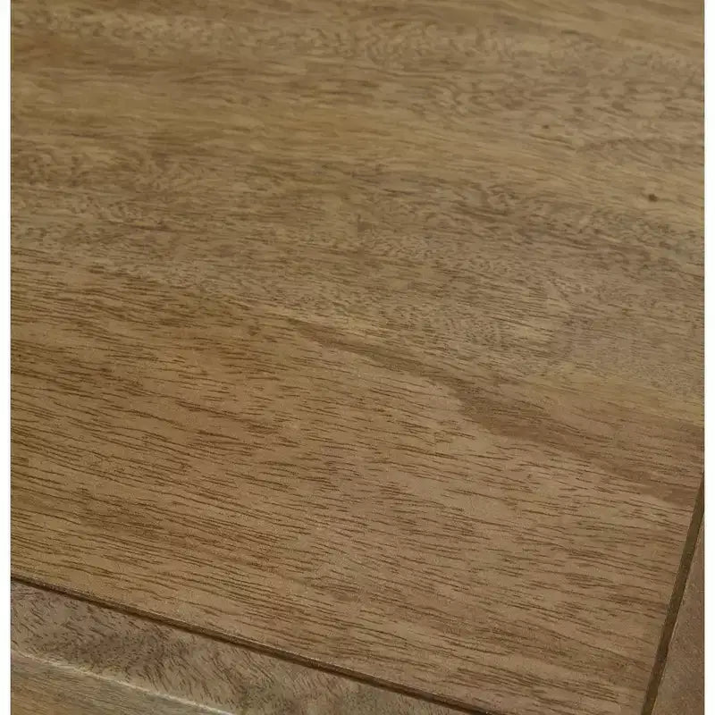 Signature Design by Ashley Luzmanacy – Table console à 4 étagères en bois de manguier massif, brun naturel