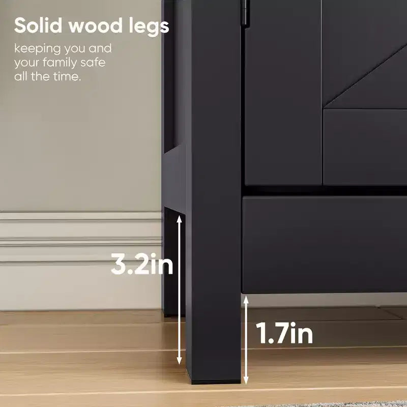 CLIHOME Armoire de rangement de style ferme avec étagère réglable, meuble de cuisine blanc avec comptoir en noyer, console de bar à café moderne