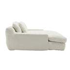 Canapé convertible 2 places en chenille marine / jaune moutarde / blanc / émeraude / gris