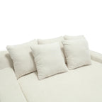 Canapé convertible 2 places en chenille marine / jaune moutarde / blanc / émeraude / gris