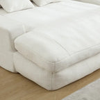 Canapé convertible 2 places en chenille marine / jaune moutarde / blanc / émeraude / gris