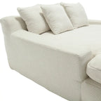 Canapé convertible 2 places en chenille marine / jaune moutarde / blanc / émeraude / gris