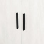 Meuble à Chaussures 4 Niveaux Noyer / Naturel avec Tiroir et 2 Portes — Capacité 2+