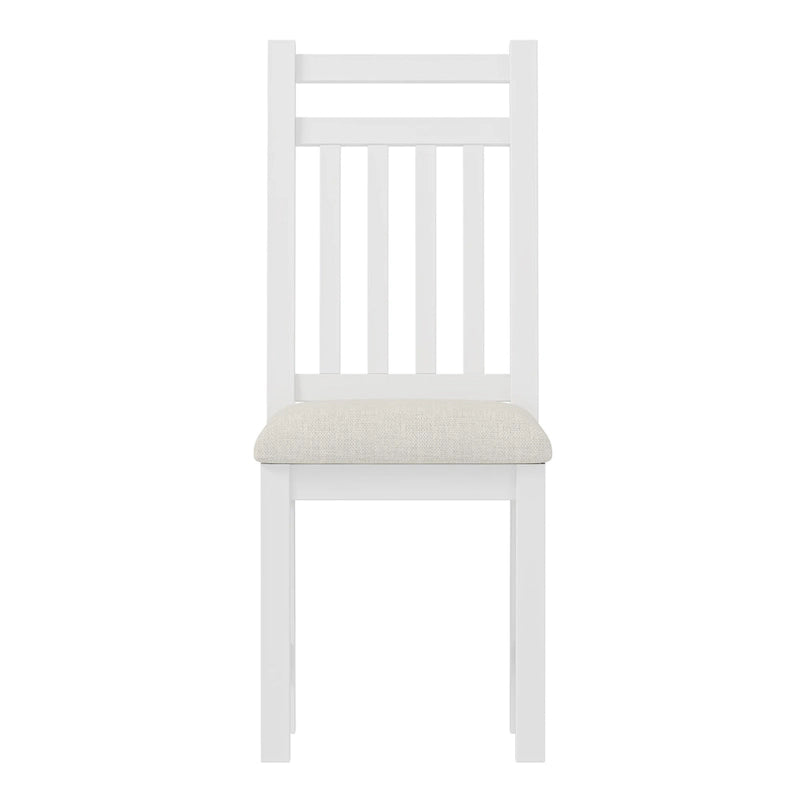 Bureau de style rétro blanc/espresso avec étagère et chaise, 1 personne