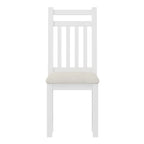 Bureau de style rétro blanc/espresso avec étagère et chaise, 1 personne