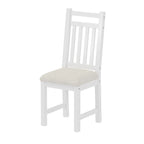 Bureau de style rétro blanc/espresso avec étagère et chaise, 1 personne