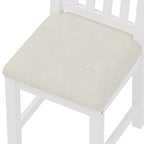 Bureau de style rétro blanc/espresso avec étagère et chaise, 1 personne