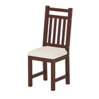 Bureau de style rétro blanc/espresso avec étagère et chaise, 1 personne