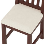 Bureau de style rétro blanc/espresso avec étagère et chaise, 1 personne