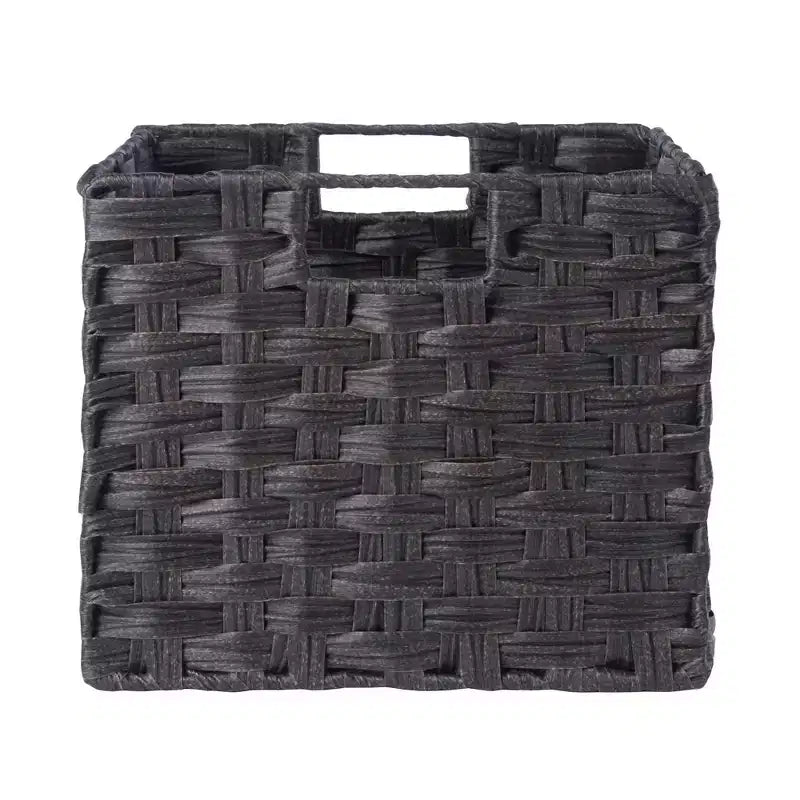 Étagère de rangement de terrasse 76 cm 4 pièces avec 3 petits paniers Espresso/Chocolat - Winsome : Présentoir de bureau à domicile