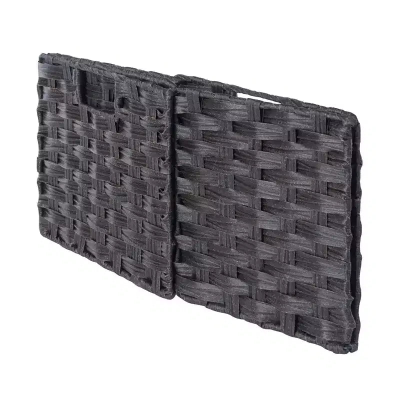 Étagère de rangement de terrasse 76 cm 4 pièces avec 3 petits paniers Espresso/Chocolat - Winsome : Présentoir de bureau à domicile