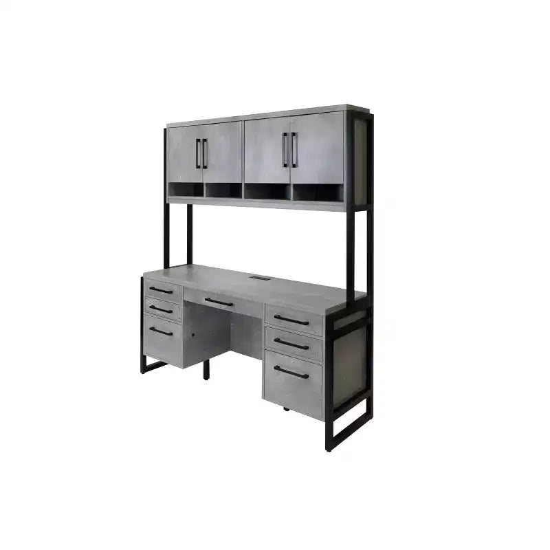 Meuble haut Mason en stratifié bois moderne avec portes en bois - Martin Furniture