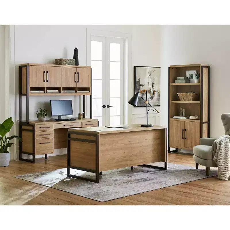 Meuble haut Mason en stratifié bois moderne avec portes en bois - Martin Furniture