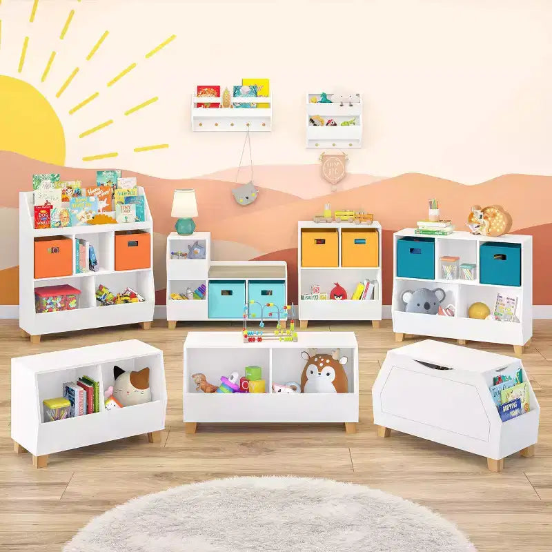 Meuble de rangement pour jouets RiverRidge Kids' Catch-All 24 avec 2 casiers et 2 compartiments de rangement