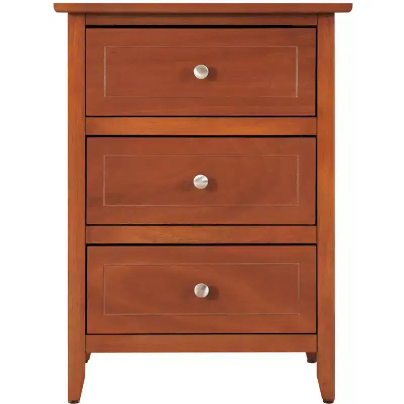 Table de chevet à 3 tiroirs Daniel Passion Furniture (63,5 cm H x 48,26 cm L x 38,1 cm P)