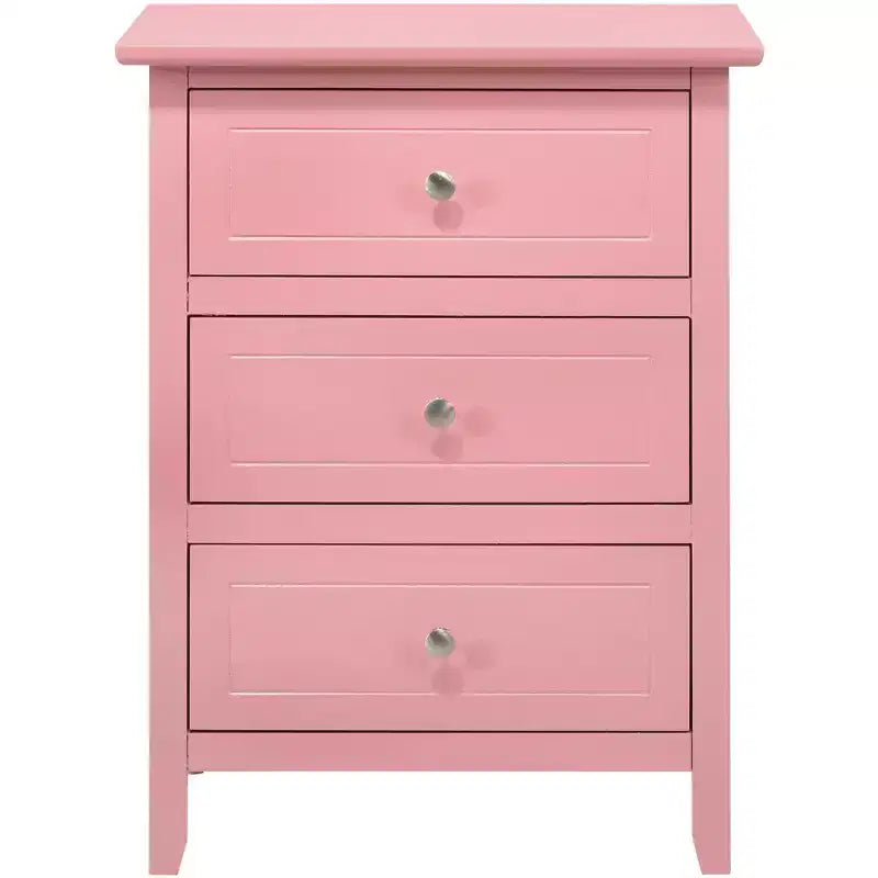 Table de chevet à 3 tiroirs Daniel Passion Furniture (63,5 cm H x 48,26 cm L x 38,1 cm P)