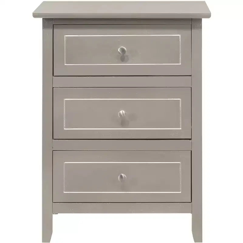 Table de chevet à 3 tiroirs Daniel Passion Furniture (63,5 cm H x 48,26 cm L x 38,1 cm P)