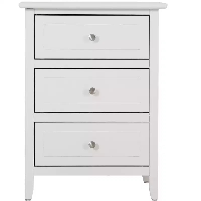 Table de chevet à 3 tiroirs Daniel Passion Furniture (63,5 cm H x 48,26 cm L x 38,1 cm P)
