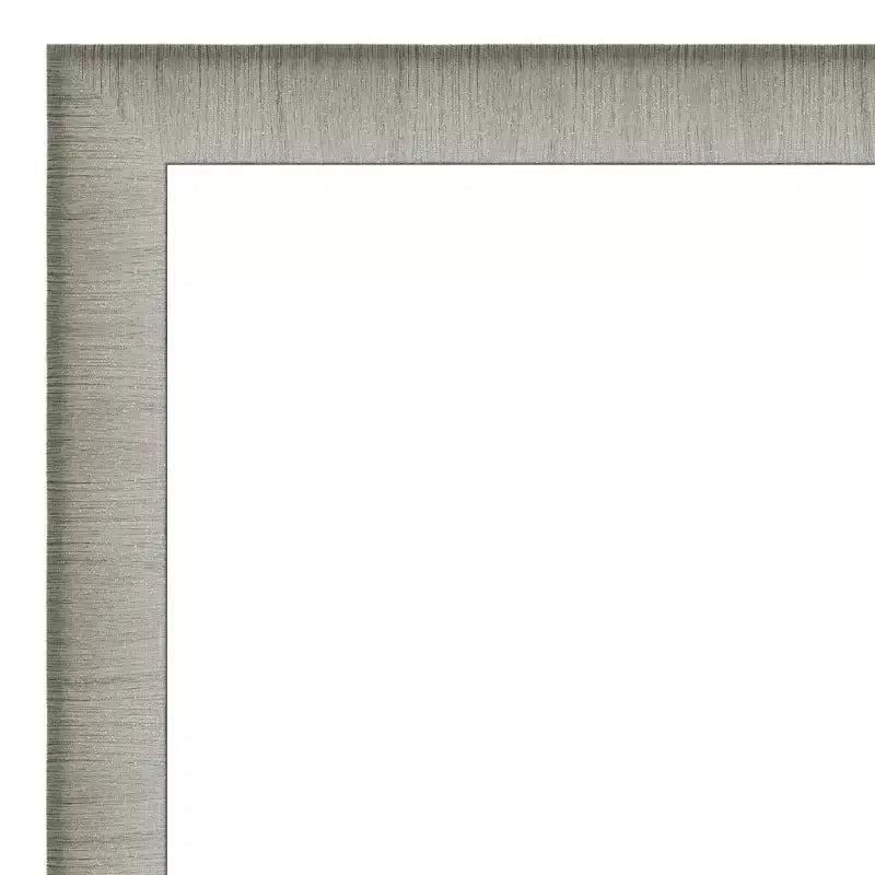 Miroir mural de salle de bain Amanti Art Elegant Brushed Narrow Petite Bevel