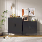 Armoire de rangement en acier noire verrouillable à une porte – 2 étagères, format légal