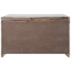 Banc de rangement capitonné 1 place avec 2 tiroirs et panier – Espresso / Chêne / Blanc / Bleu