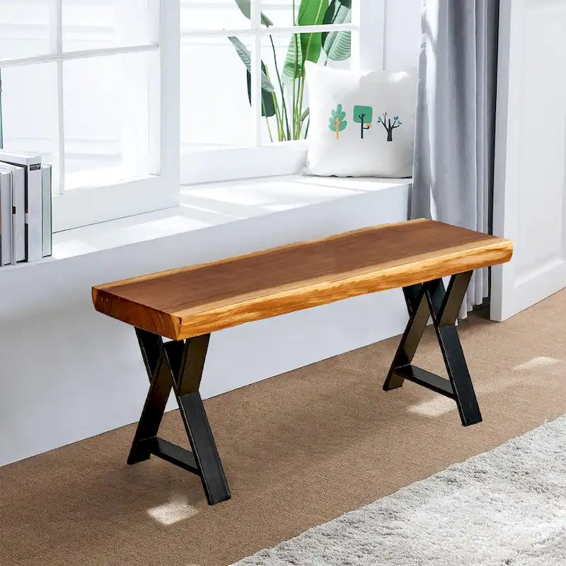 Pied de table robuste, rectangulaire de type W, noir, lot de 4