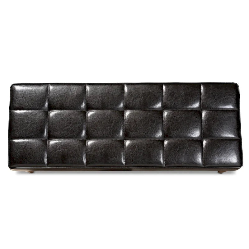 Banc de salle à manger mi-siècle gris / marron foncé / beige, 2 places