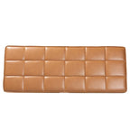 Banc de salle à manger mi-siècle gris / marron foncé / beige, 2 places